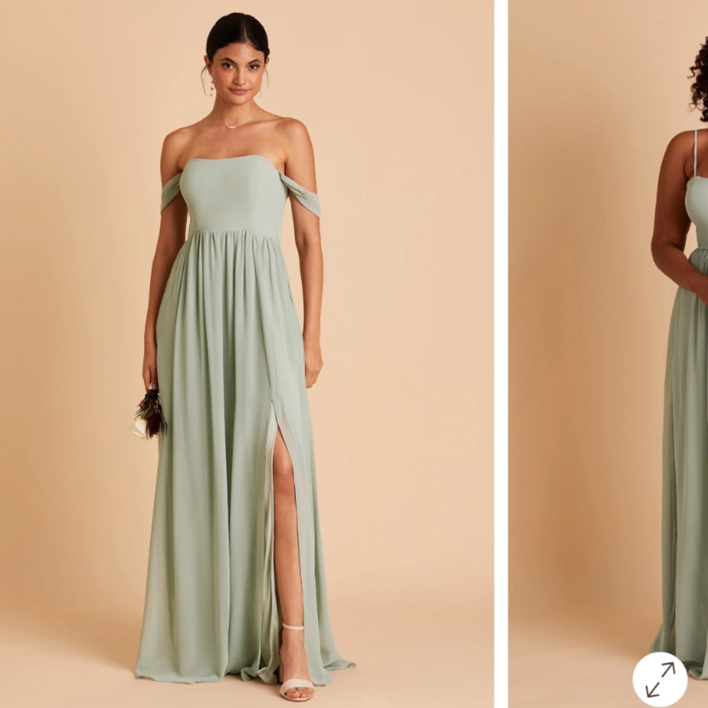 Birdy Grey Strapless Sage Green Dress